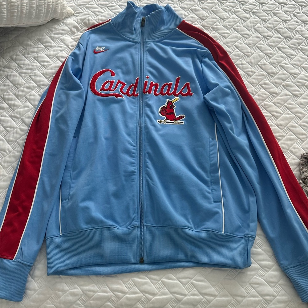 Nike Blue and Red Cardinals Jacket